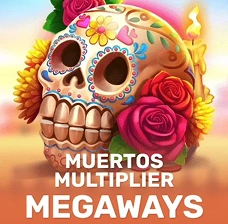 Crowngreen Muertos Multiplier Megaways slot with sugar skull theme